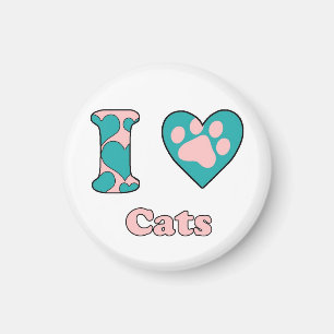 Imã Eu amo gatos