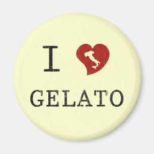 Imã Eu amo Gelato