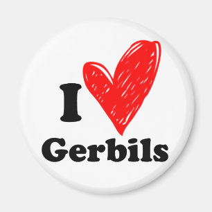 Imã Eu amo Gerbils