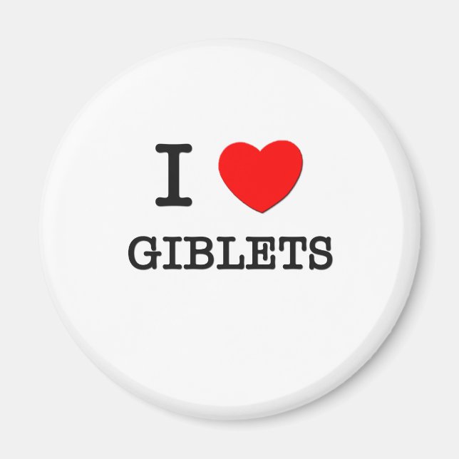 Imã Eu Amo Giblets (Frente)