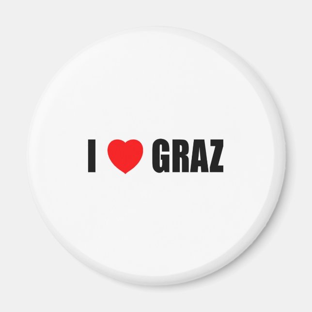 Imã Eu Amo Graz (Frente)