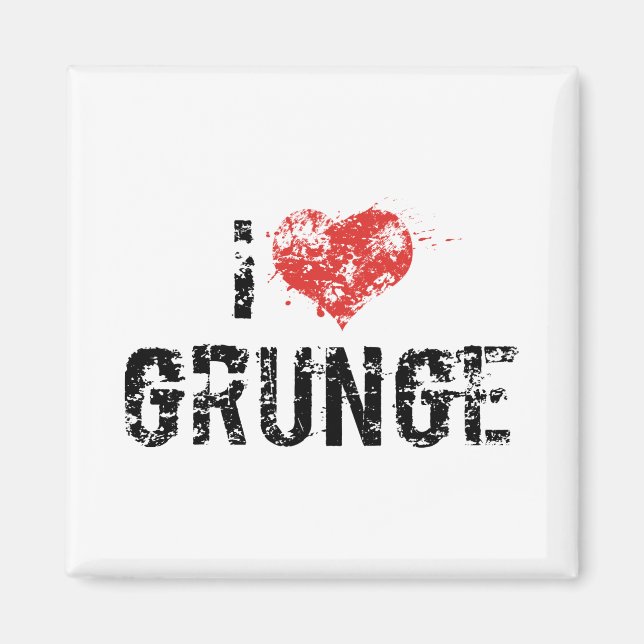 Imã Eu Amo Grunge (Frente)