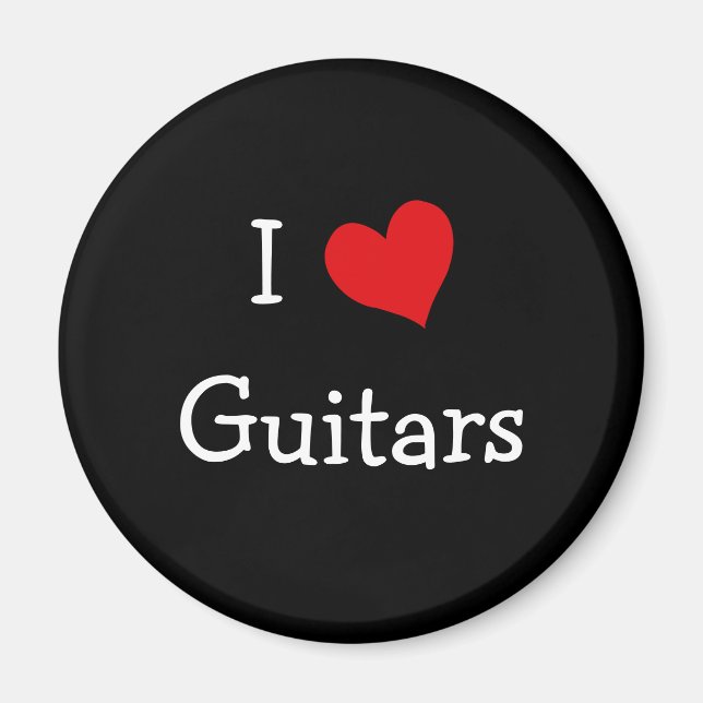 Imã Eu Amo Guitarras (Frente)