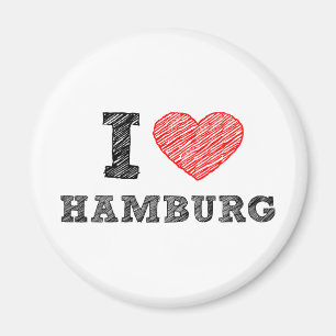 Imã Eu amo Hamburgo