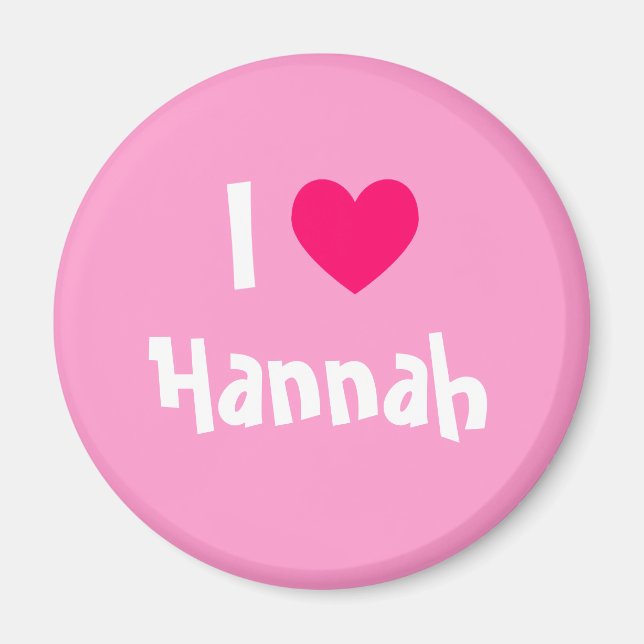 Imã Eu Amo Hannah (Frente)