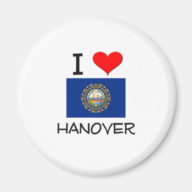 Imã Eu amo Hanover New Hampshire (Frente)