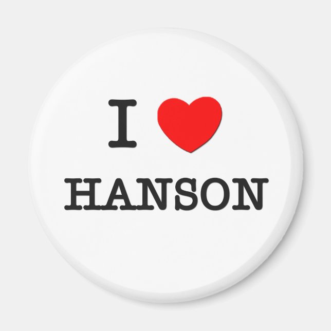 Imã Eu Amo Hanson (Frente)