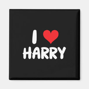 Imã Eu Amo Harry - Coração - Nome