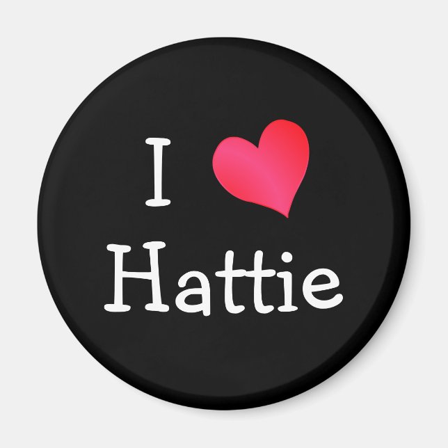 Imã Eu Amo Hattie (Frente)