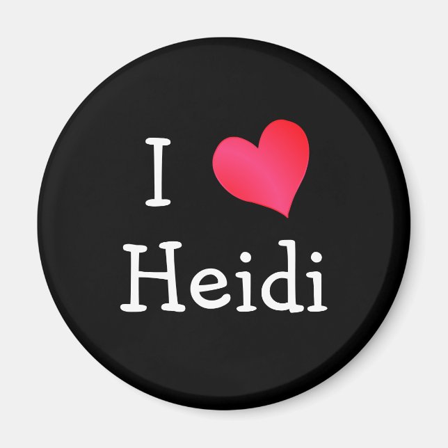 Imã Eu Amo Heidi (Frente)