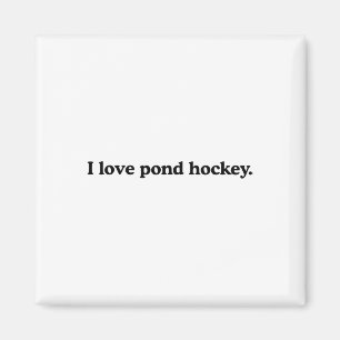 Imã Eu Amo Hockey de Lagoa - Amante do Esporte de Hóqu
