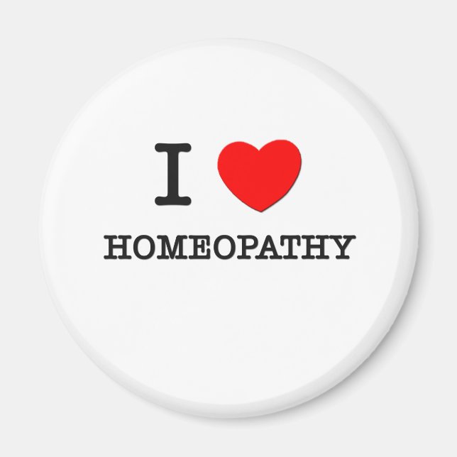 Imã Eu Amo Homeopatia (Frente)