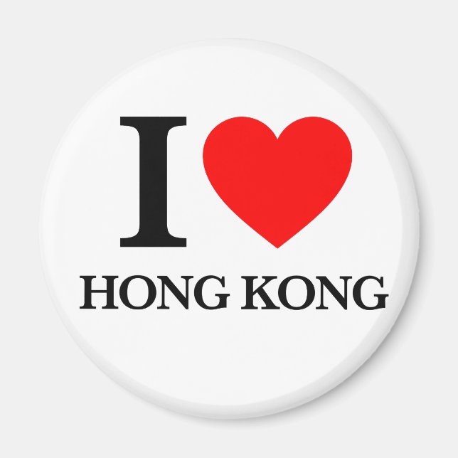 Imã Eu Amo Hong Kong (Frente)