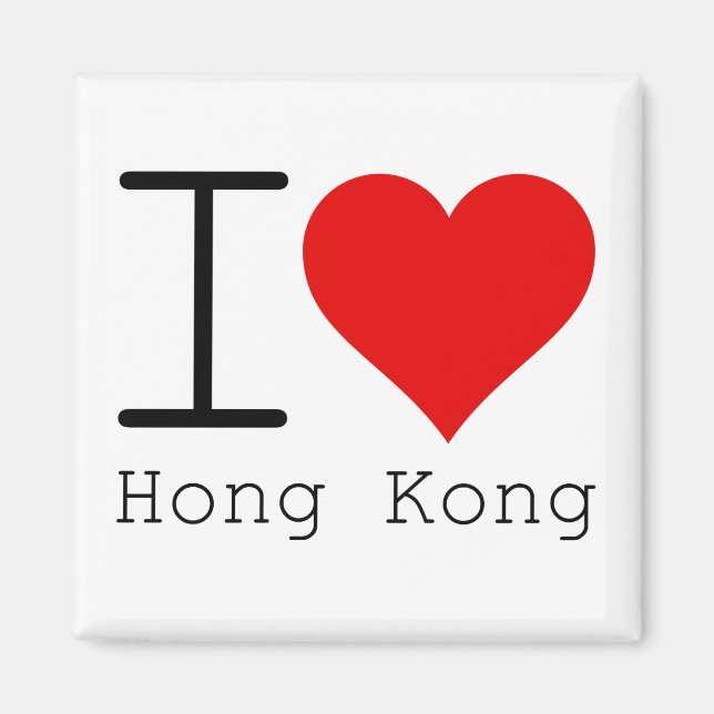 Imã Eu Amo Hong Kong (Frente)