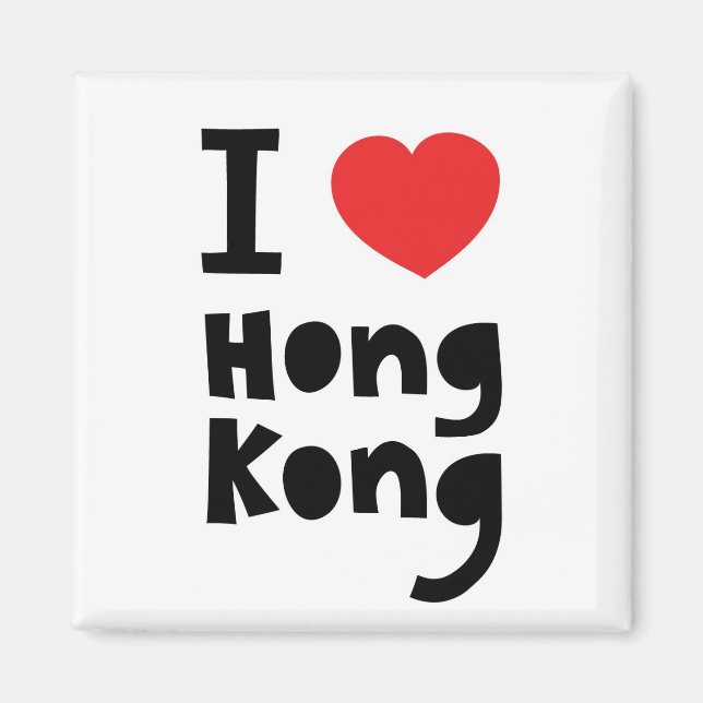 Imã Eu amo Hong Kong (Frente)