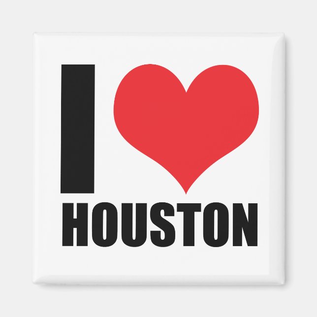 Imã Eu amo Houston (Frente)