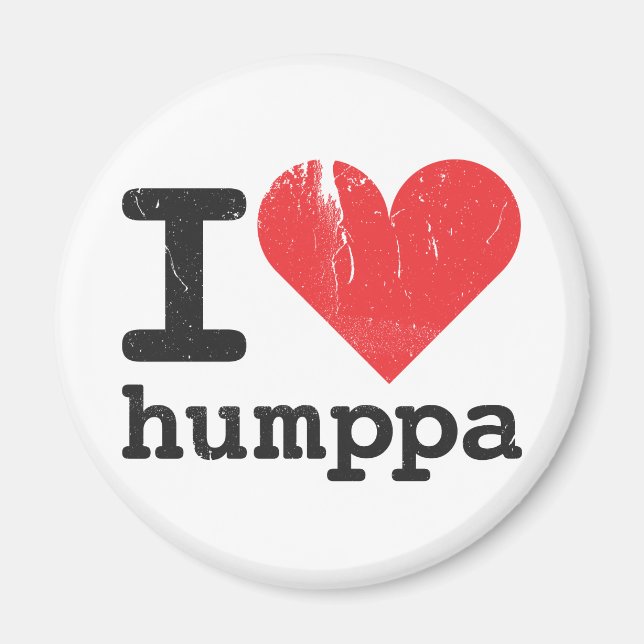 Imã Eu amo Humppa Magnet (Frente)