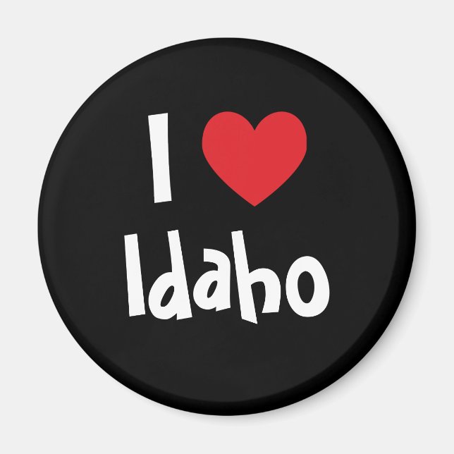 Imã Eu Amo Idaho (Frente)