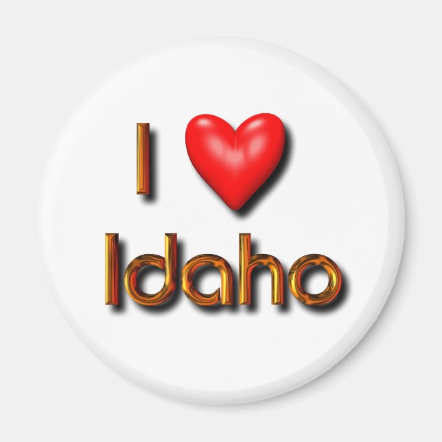 Imã Eu Amo Idaho (Frente)
