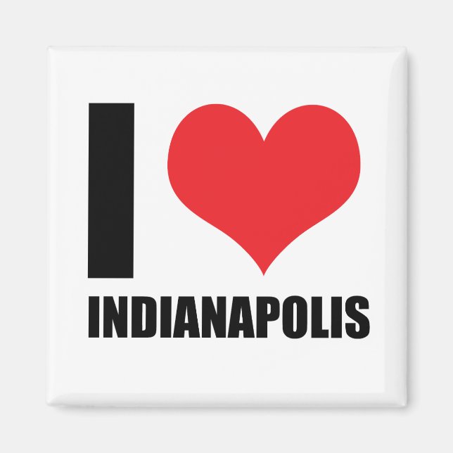 Imã Eu amo Indianápolis (Frente)