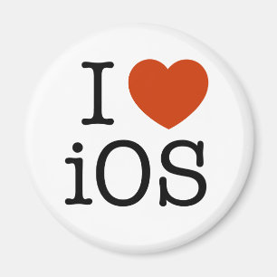 Imã Eu amo iOS - botão