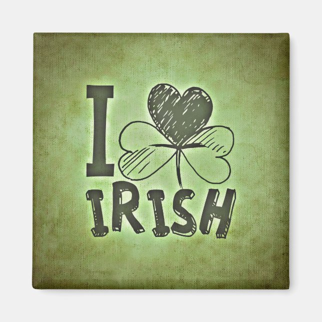 Imã Eu amo irlandês (Frente)