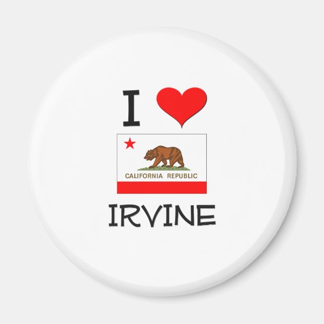 Imã Eu amo IRVINE California (Frente)