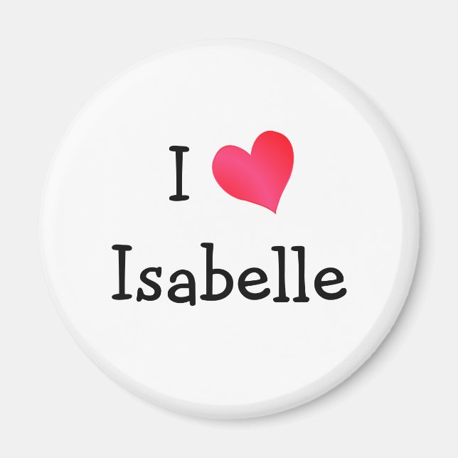 Imã Eu Amo Isabelle (Frente)