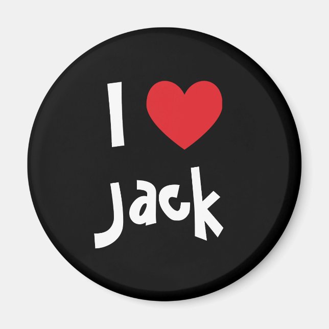 Imã Eu Amo Jack (Frente)