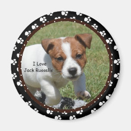 Imã Eu amo Jack Russells Magnet