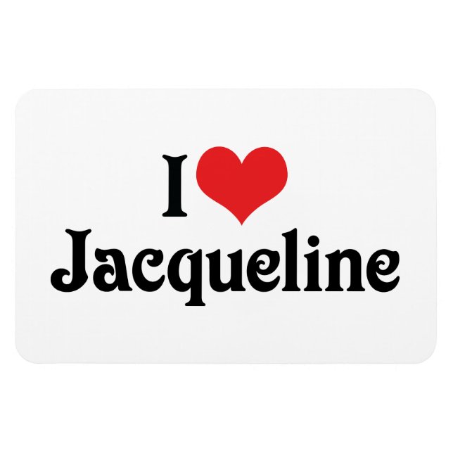 Ímã Eu Amo Jacqueline (Horizontal)