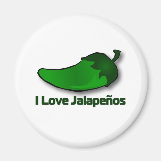 Imã Eu Amo Jalapenos (Frente)
