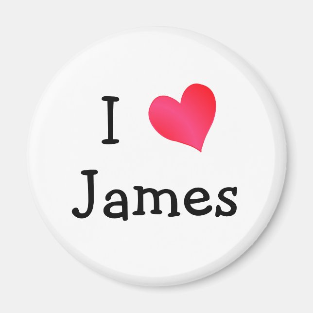Imã Eu amo James (Frente)