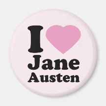 Eu Amo Jane Austen Magnet