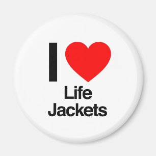 Imã eu amo jaquetas de vida