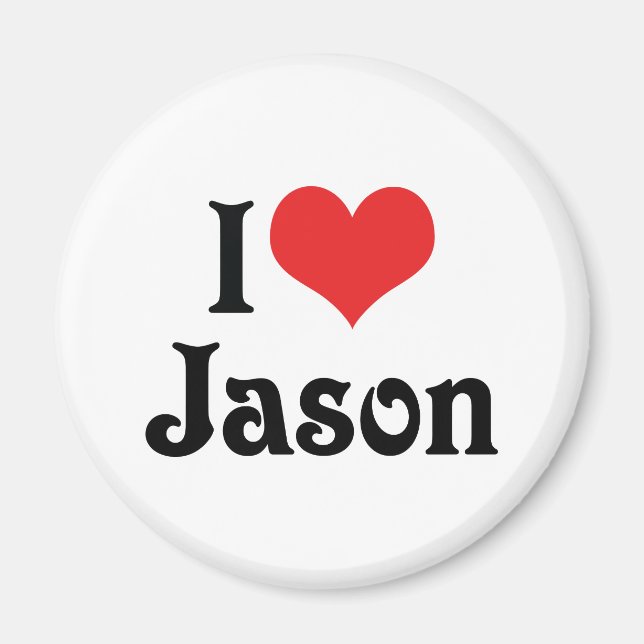 Imã Eu Amo Jason (Frente)
