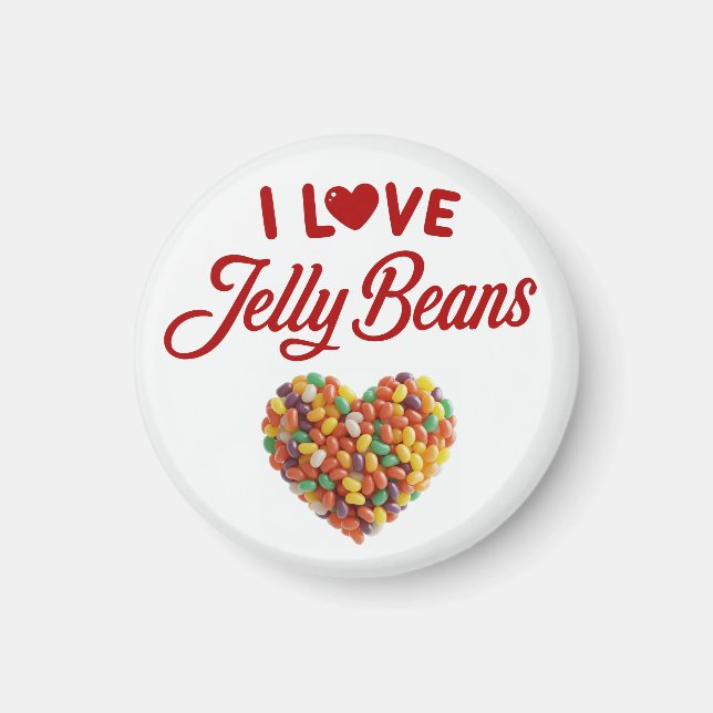 Imã Eu Amo Jellybeans (Frente)