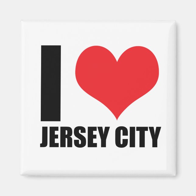 Imã Eu amo Jersey City (Frente)