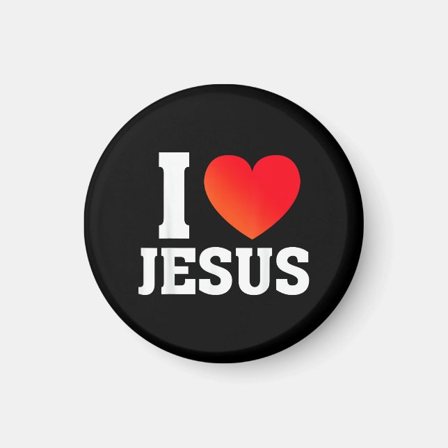 Imã Eu Amo Jesus (Frente)