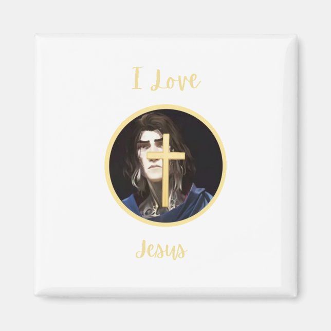 Imã Eu amo Jesus (Frente)