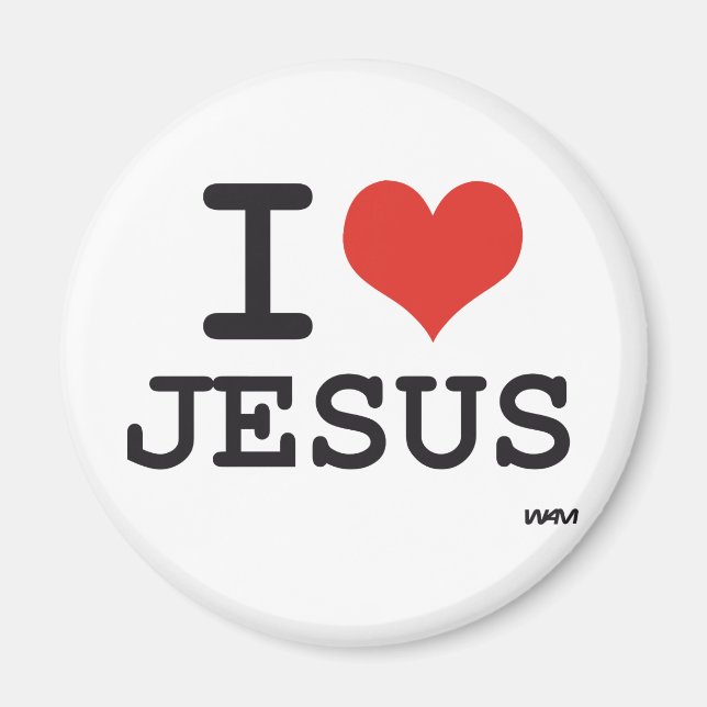 Imã Eu amo Jesus (Frente)