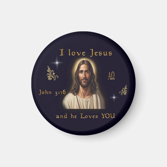Imã Eu amo Jesus (Frente)