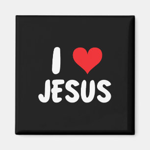 Imã Eu Amo Jesus - Coração - Nome