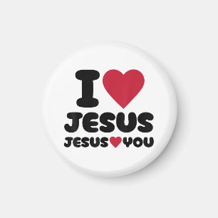 Imã Eu amo Jesus e Jesus te ama cristão