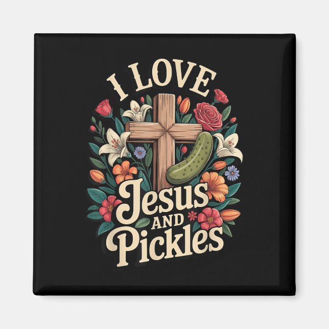 Imã Eu Amo Jesus E Picles  (Frente)