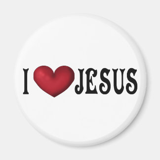Imã Eu amo Jesus Magnet