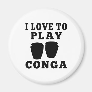 Imã Eu amo jogar o Conga