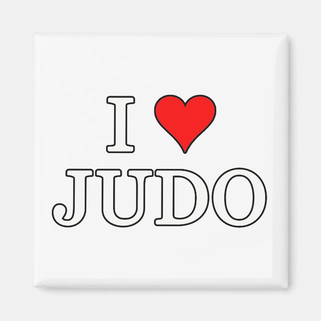 Imã Eu Amo Judo (Frente)