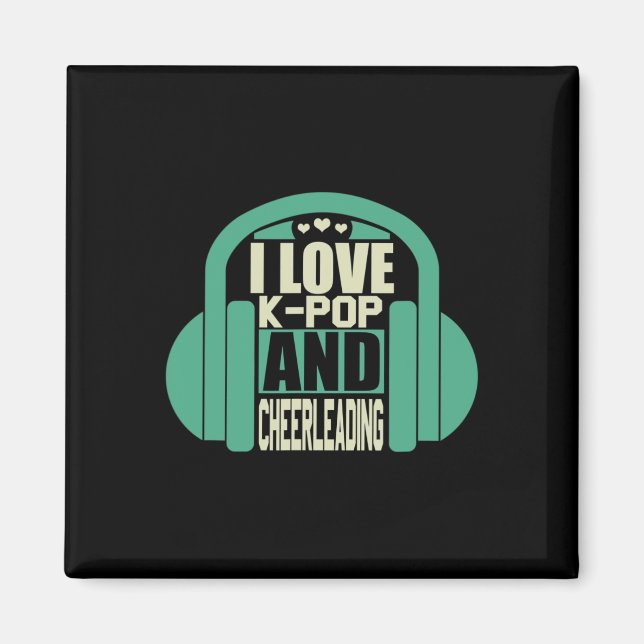 Imã Eu Amo K-pop E Animação De Torcida  (Frente)