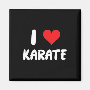 Imã Eu Amo Karatê - Coração - Artes Marciais 